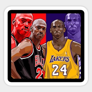 BASKETBALLART - GOAT 23 GOAT 24 Sticker